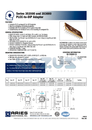 28-352000-10 datasheet - PLCC-to-DIP Adapter