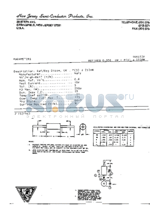 1N4613A datasheet - REF/RED DIODE