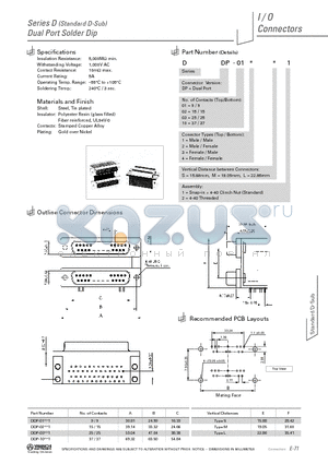 DDP-012L2 datasheet - Dual Port Solder Dip