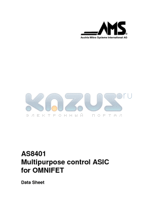 AS8401 datasheet - Multipurpose control ASIC for OMNIFET