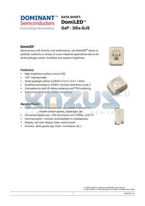 DDR-GJS-L2 datasheet - LED GaP