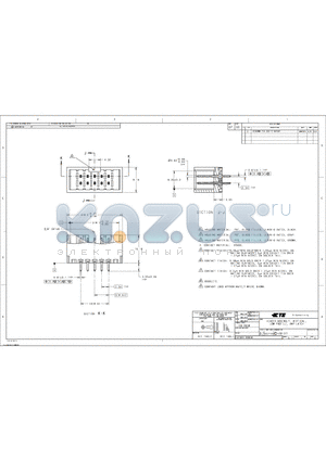281271_12 datasheet - GEADER ASSEMBLY, VERTICAL, LOW PROFILE, AMP-LATCH