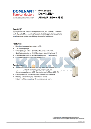 DDS-CJS datasheet - LED AlInGaP