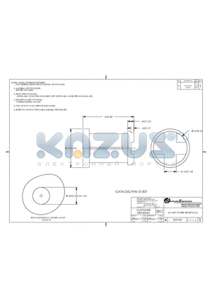 01307 datasheet - 40 AMP POWER RECEPTACLE