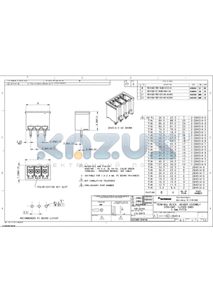 284514-2 datasheet - TERMINAL BLOCK HEADER ASSEMBLY STRAIGHT, CLOSED ENDS, 3.5mm PITCH