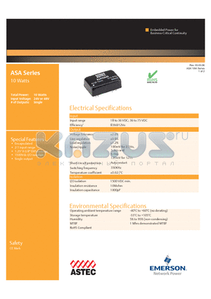 ASA02A48-L datasheet - 10 Watts