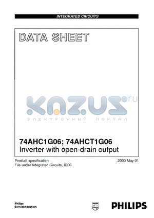 74AHCT1G06 datasheet - Inverter with open-drain output