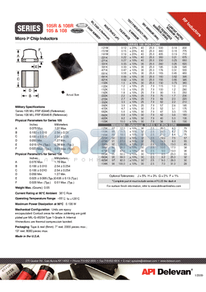 105-221K datasheet - Micro i^ Chip Inductors