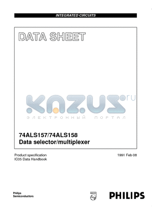 74ALS157N datasheet - Data selector/multiplexer