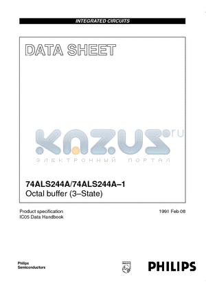 74ALS244A-1 datasheet - Octal buffer 3-State