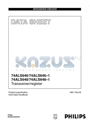 74ALS646-1D datasheet - Transceiver/register