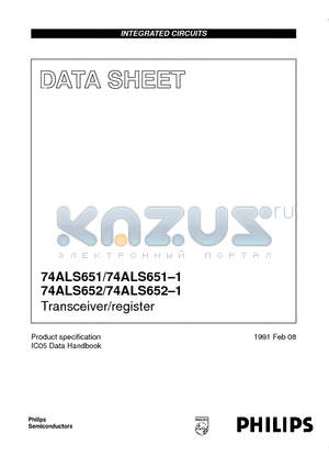 74ALS652-1D datasheet - Transceiver/register