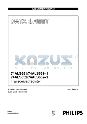 74ALS652N datasheet - Transceiver/register