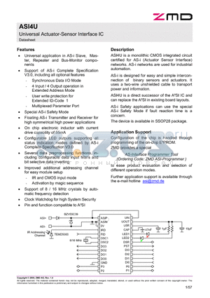 ASI4UC-ST datasheet - Universal Actuator-Sensor Interface IC