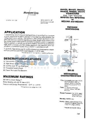 1N4830 datasheet - AXIAL LEAD DIODES