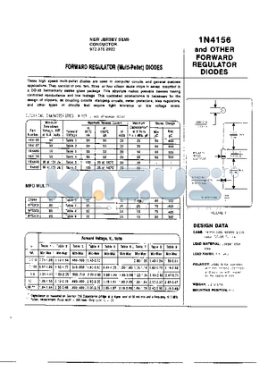 1N4830 datasheet - FORWARD REGULATOR (Multu-pellet) DIODES