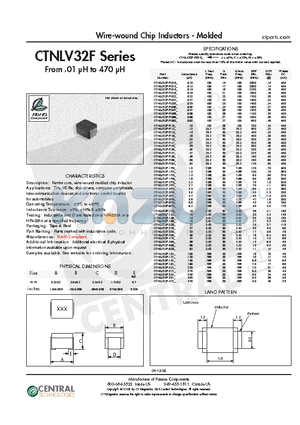 CTNLV32F-150J datasheet - Wire-wound Chip Inductors - Molded