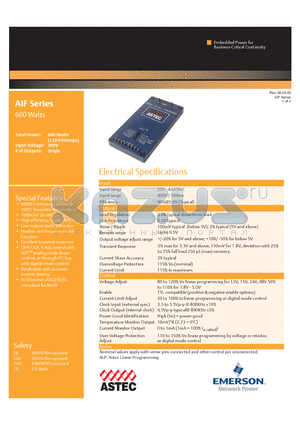 AIF120Y300 datasheet - 600 Watts