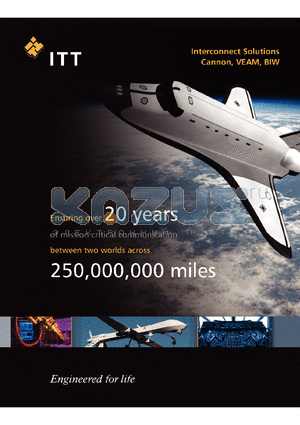 DEMAMT15S-A101 datasheet - Ensuring over 20 years of mission critical communication between two worlds across 250,000,000 milies