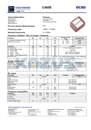 C4650 datasheet - TYPICAL APPLICATIONS