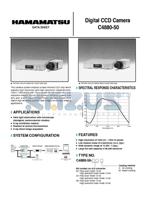 C4880-50 datasheet - Digital CCD Camera