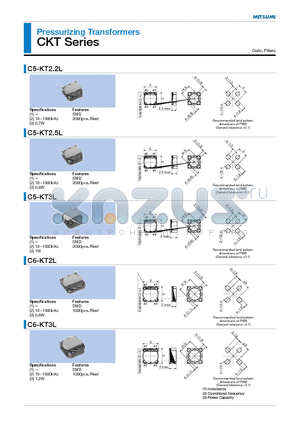 C5-KT2.2L datasheet - Pressurizing Transformers