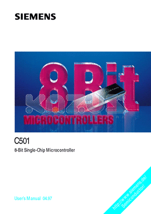 C501 datasheet - 8-Bit Single-Chip Microcontroller