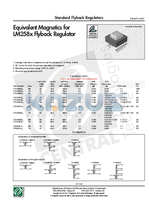 CTQ4339-BF datasheet - Standard Flyback Regulators