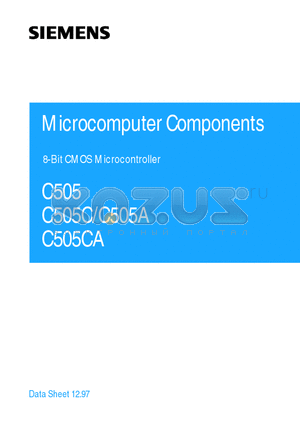 C505-2RM datasheet - 8-Bit CMOS Microcontroller