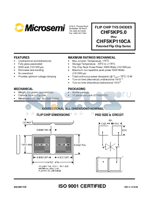 CHF5KP11 datasheet - Patented Flip Chip Series