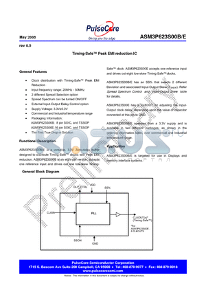 ASM3I623S00BF-08-TT datasheet - Timing-Safe Peak EMI reduction IC