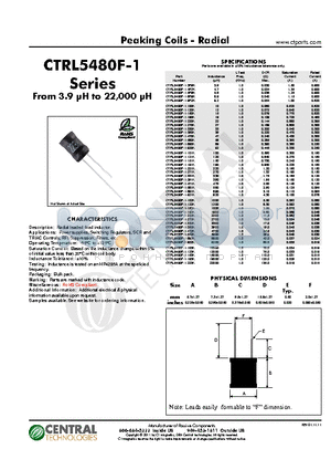 CTRL5480F-1-101K datasheet - From 3.9 lH to 22,000 lH