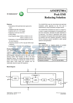 ASM3P2780AF-06OR datasheet - Peak EMI Reducing Solution