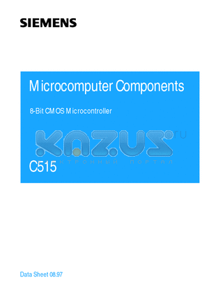 C515 datasheet - 8-Bit CMOS Microcontroller