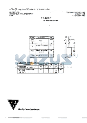 1N5000-P datasheet - SILICON RECTIFIER