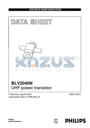 BLV2045N datasheet - UHF power transistor