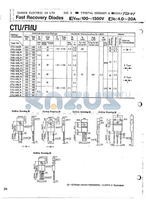 CTU-12S datasheet - FAST RECOVERY DIODES