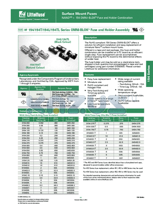 0154003.T datasheet - Surface Mount Fuses