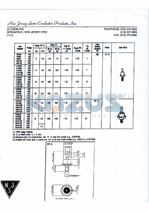 A12F80 datasheet - 20 STERN AVE SPRINGFIELD