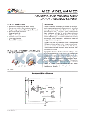 A1321_06 datasheet - Ratiometric Linear Hall Effect Sensor for High-Temperature Operation