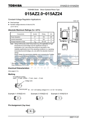 015AZ2.4 datasheet - Constant-Voltage Regulation Applications