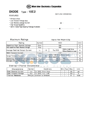 10E2 datasheet - DIODE