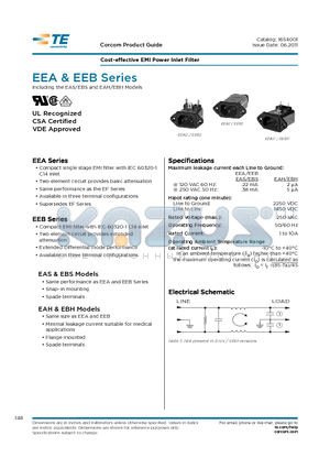 10EEBP datasheet - Cost-effective EMI Power Inlet Filter