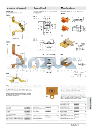 0178100000 datasheet - Mounting rail support