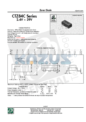 CTZ84C10 datasheet - Zener Diode