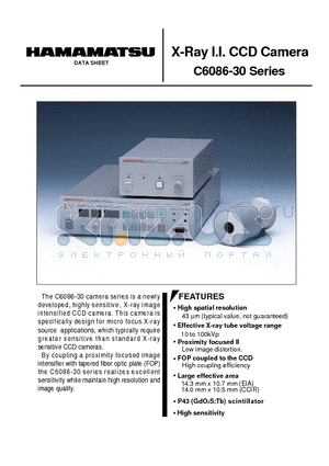 C6086-30 datasheet - X-Ray I.I. CCD Camera