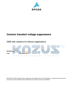 CU4032S95AG2 datasheet - Ceramic transient voltage suppressors