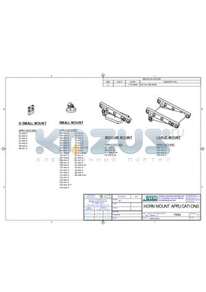 51-441-X datasheet - HORN MOUNT APPLICATIONS