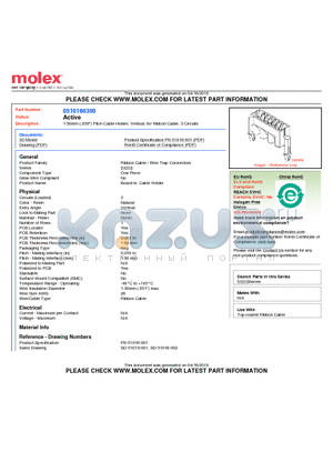 51016-0300 datasheet - 1.50mm (.059