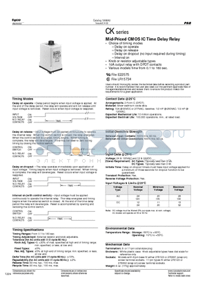 CKB-38-77060 datasheet - Mid-Priced CMOS IC Time Delay Relay